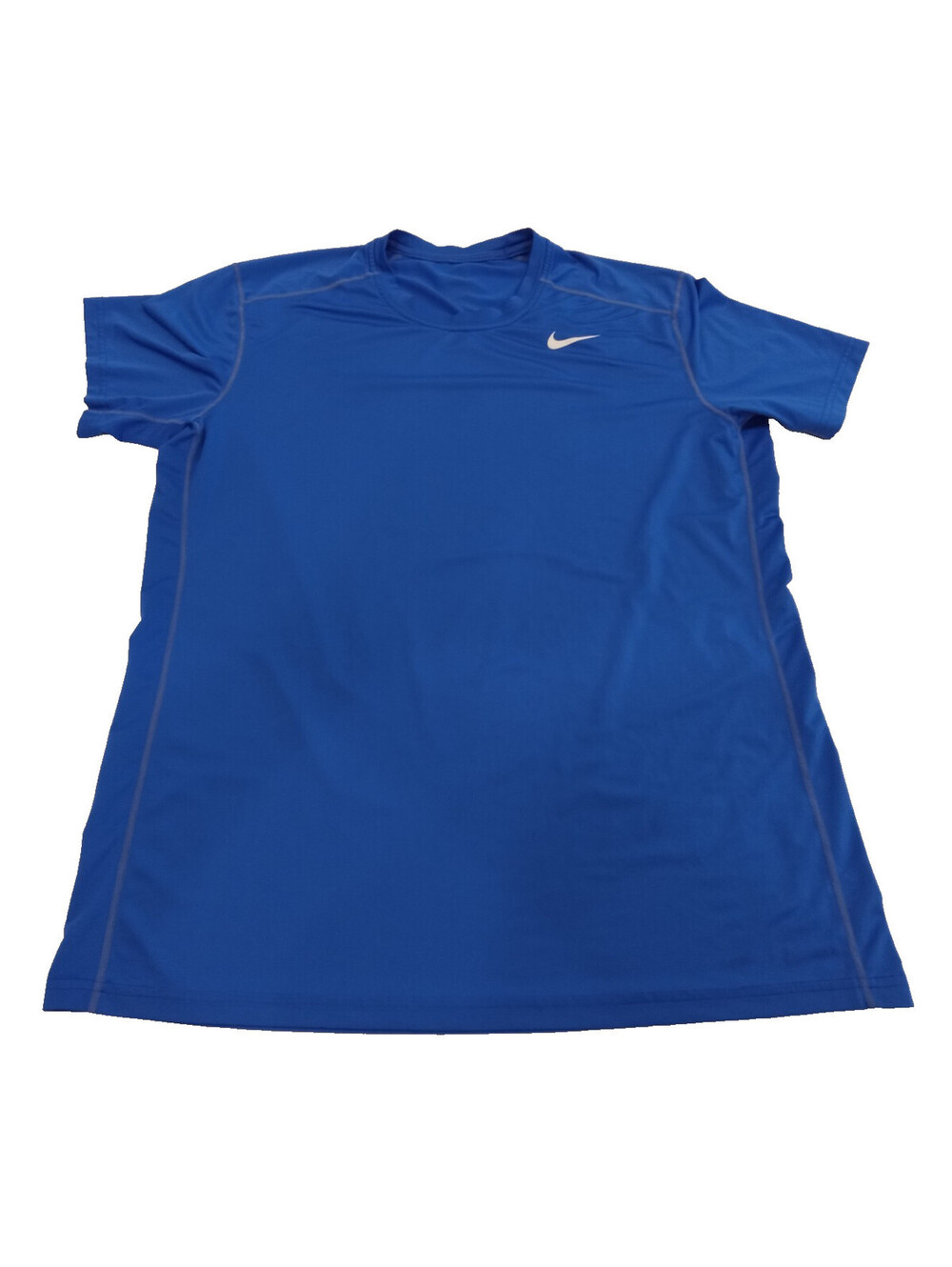 Nike Dri-FIT Shirt Mens XL Blue Short Sleeve Fitted Athletic Training Tee